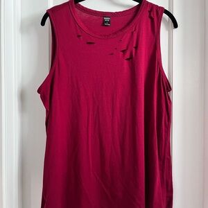 Universal Thread Red Tank Top Relaxed Fit